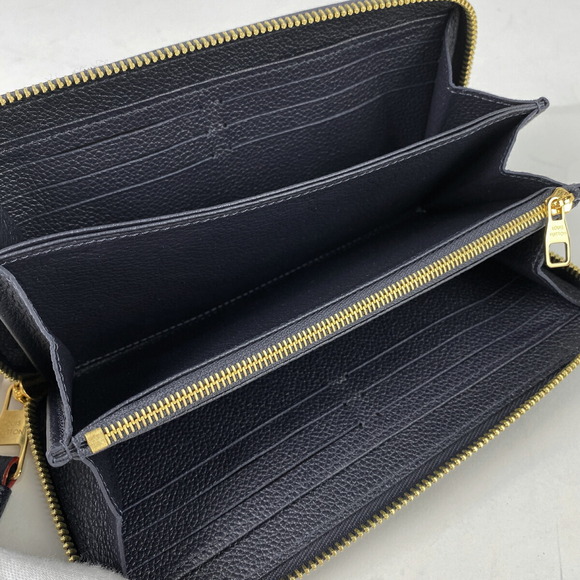 Louis Vuitton Zippy Wallet Zipper Empreinte Marine Rouge Blue - Picture 6 of 7
